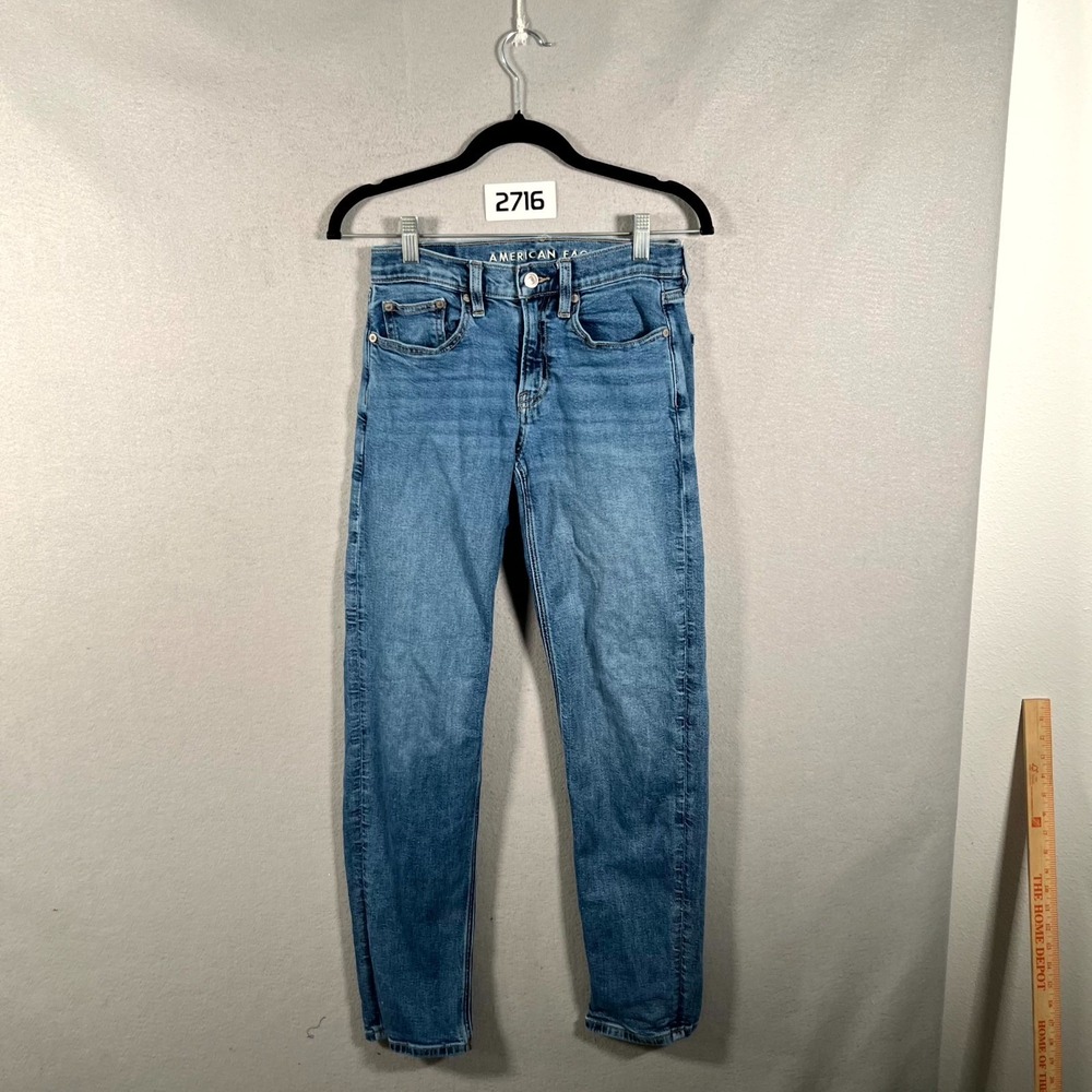 American Eagle Outfitters‎ Skinny Jeans Womens 00 Blue Denim Stretch Medium Wash